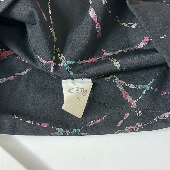 Zyia High Rise Abstract Metallic 7/8 Legging 6-8 - Picture 9 of 10